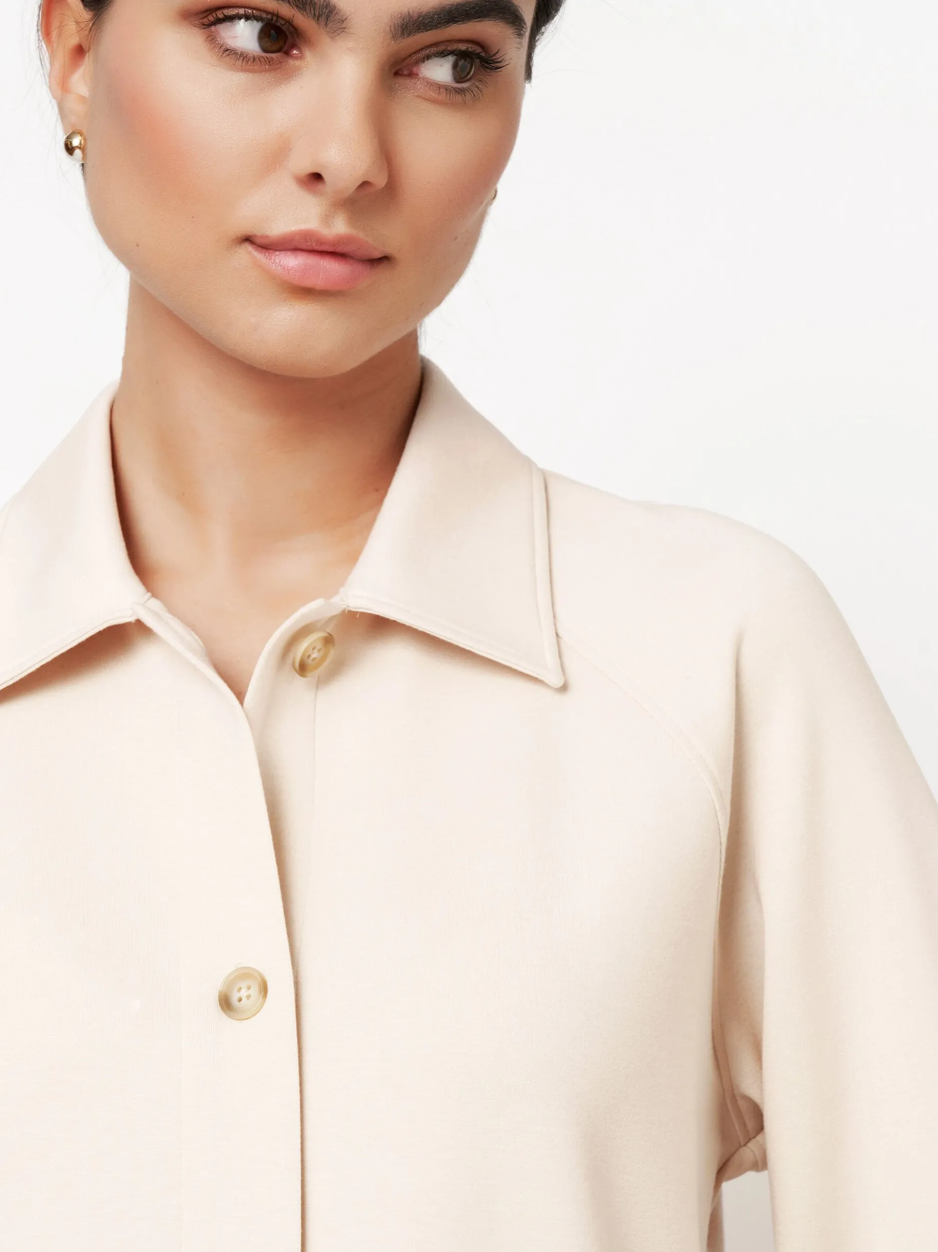 DESOTO Damen Hemdjacke - Sina in beige