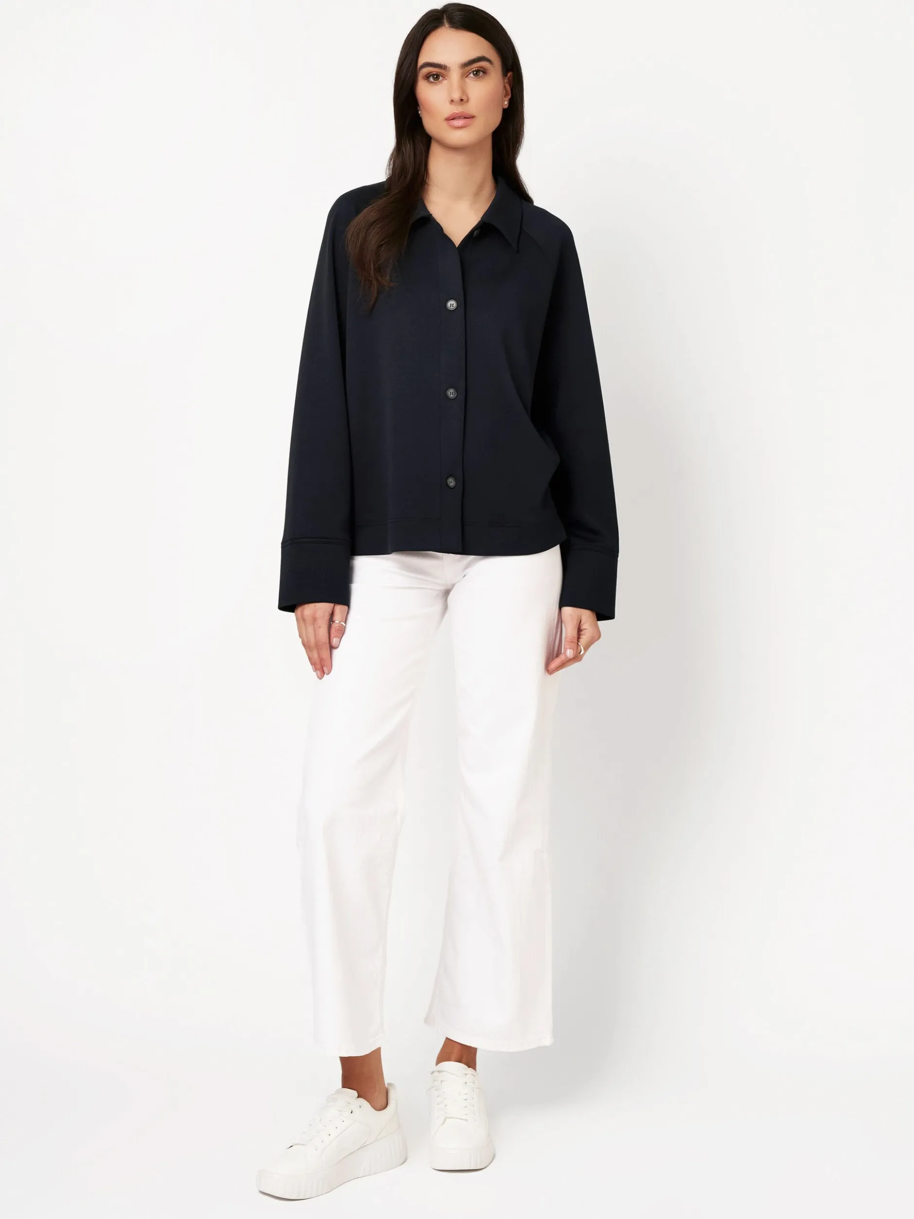 DESOTO Damen Hemdjacke - Sina in blau