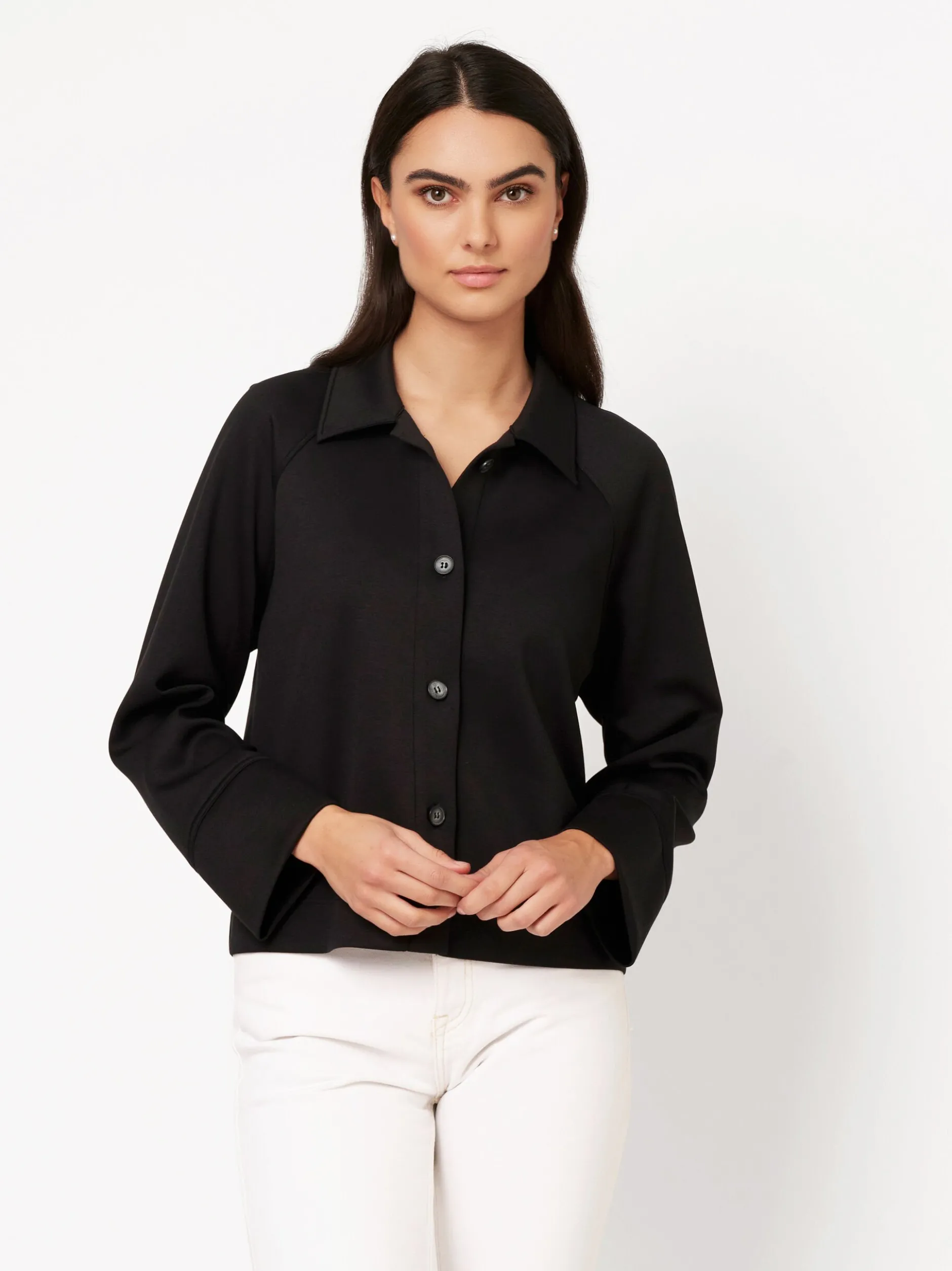 DESOTO Damen Hemdjacke - Sina in schwarz