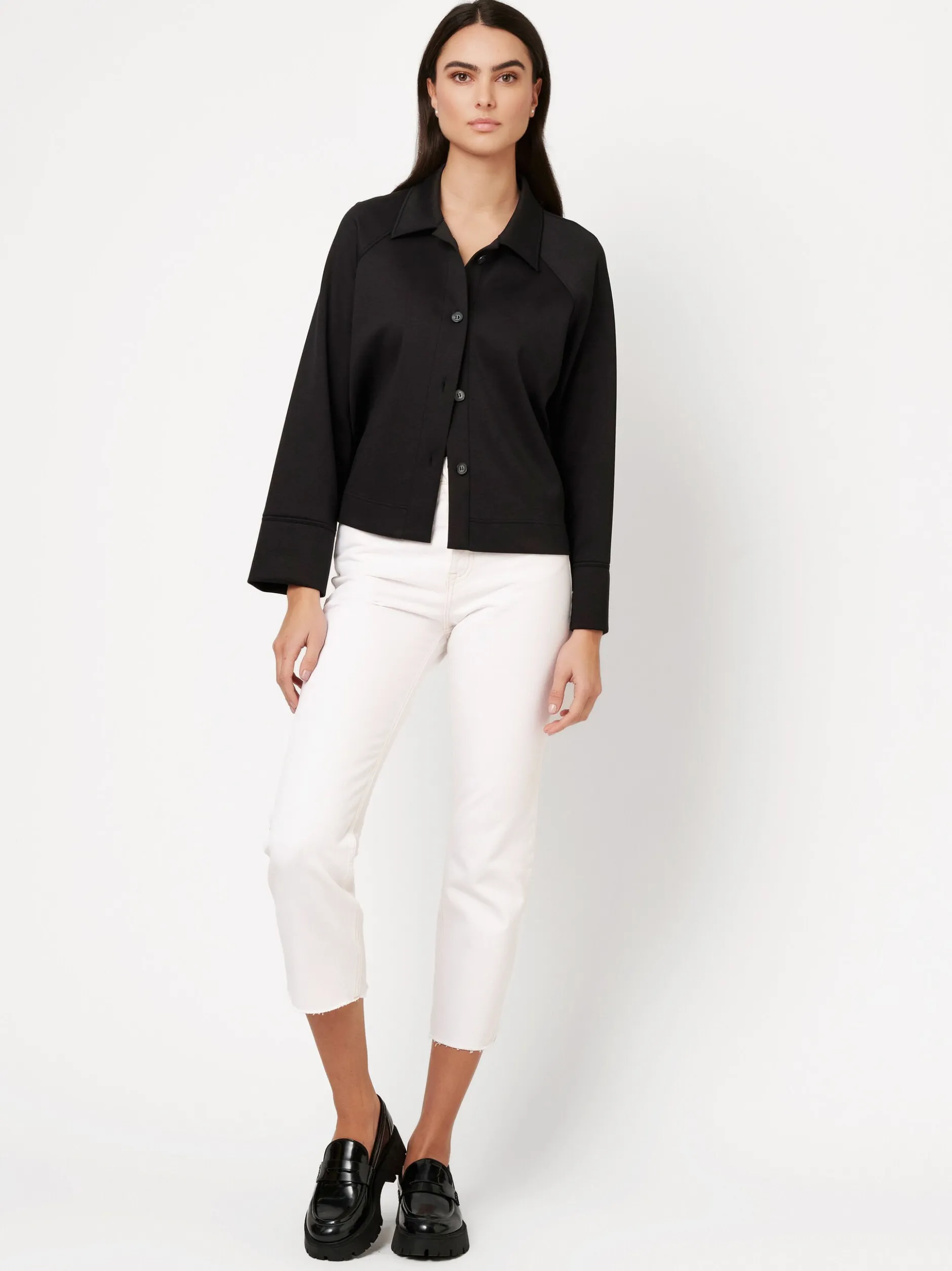 DESOTO Damen Hemdjacke - Sina in schwarz