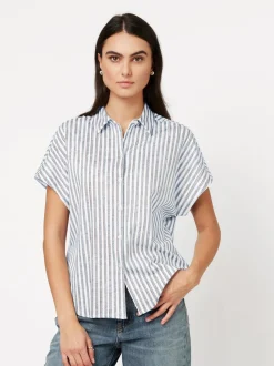 DESOTO Damen Jerseybluse - Florine in hellblau