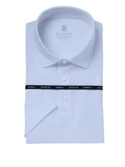 DESOTO Herren Poloshirt in hellblau - Ärmel: kurzarm