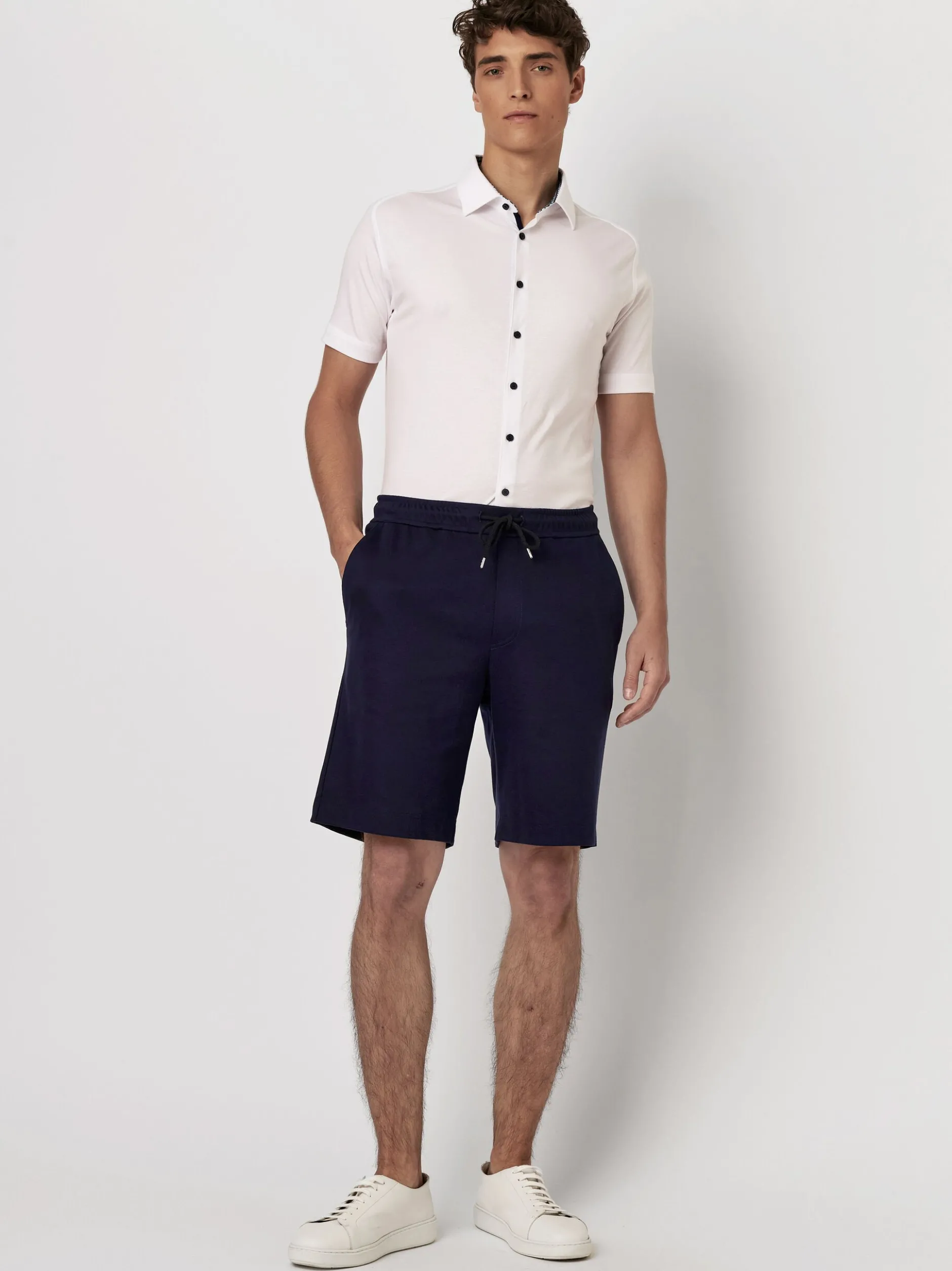 DESOTO Herren Shorts in blau - Länge: mittel