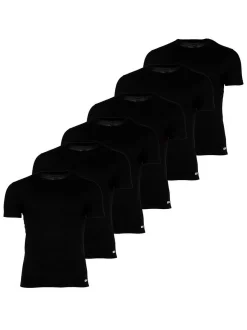 Diesel Herren T-Shirt 6er Pack in schwarz