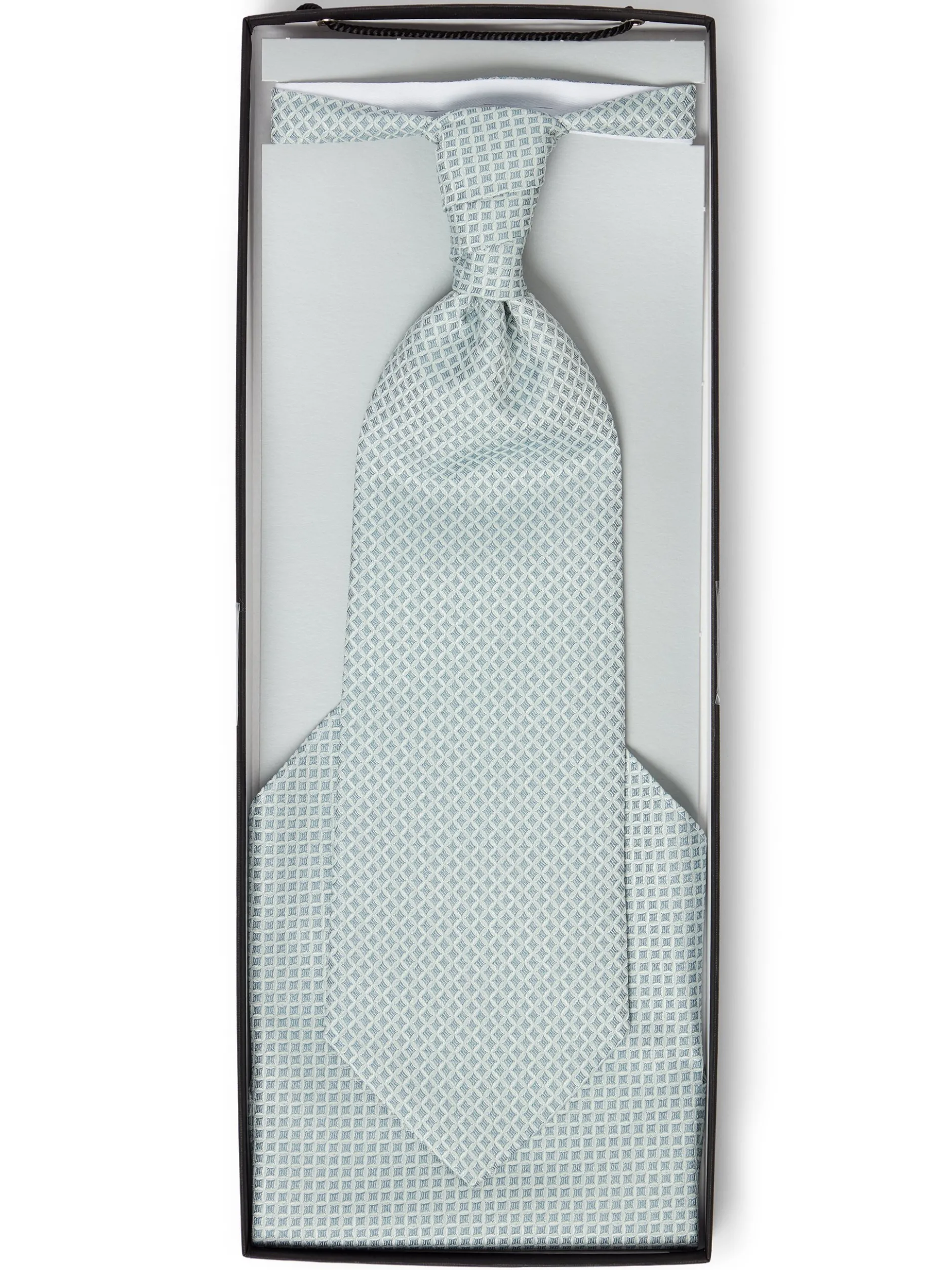 Digel Herren Plastron mit Einstecktuch in lind petrol