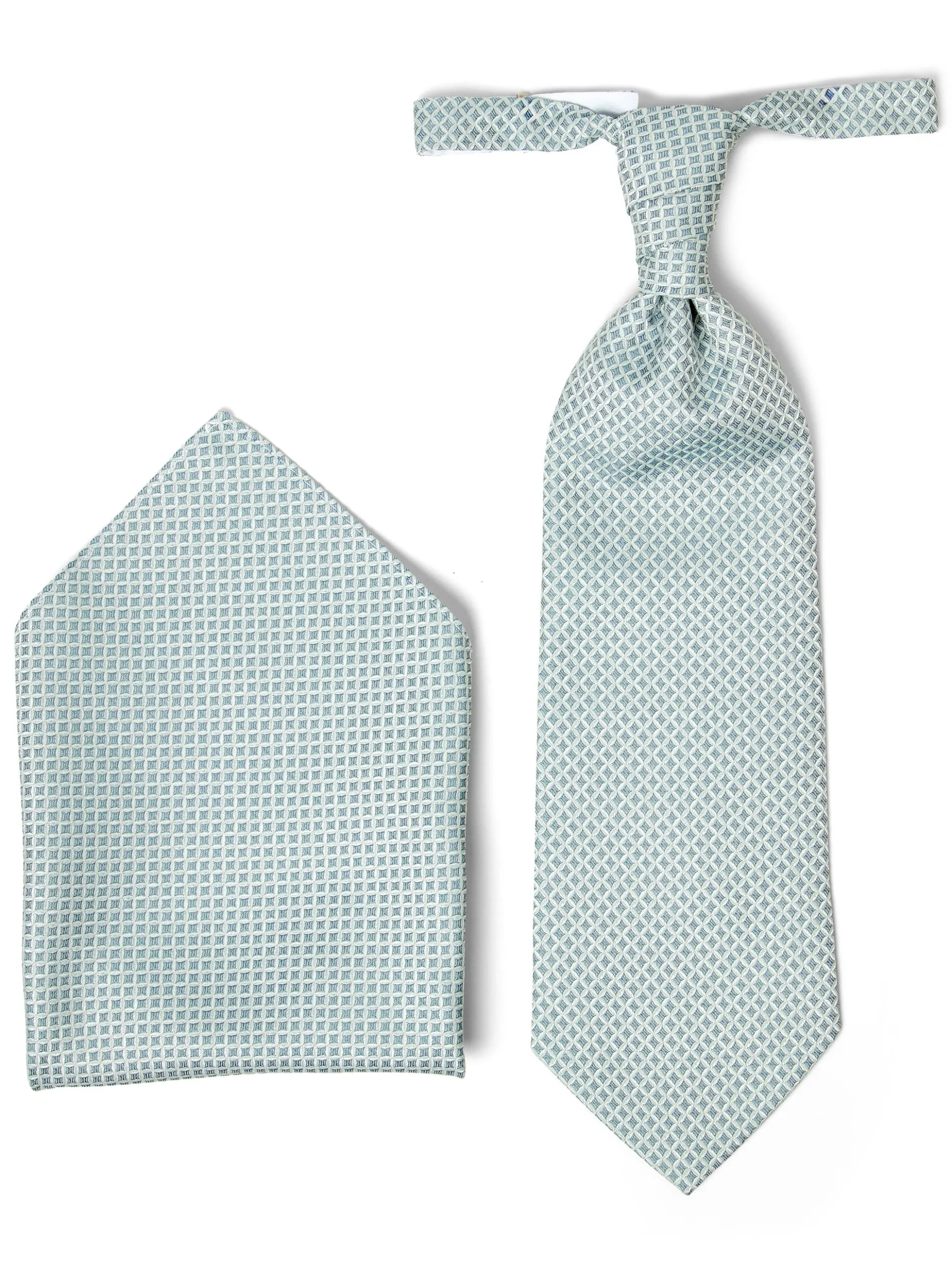 Digel Herren Plastron mit Einstecktuch in lind petrol