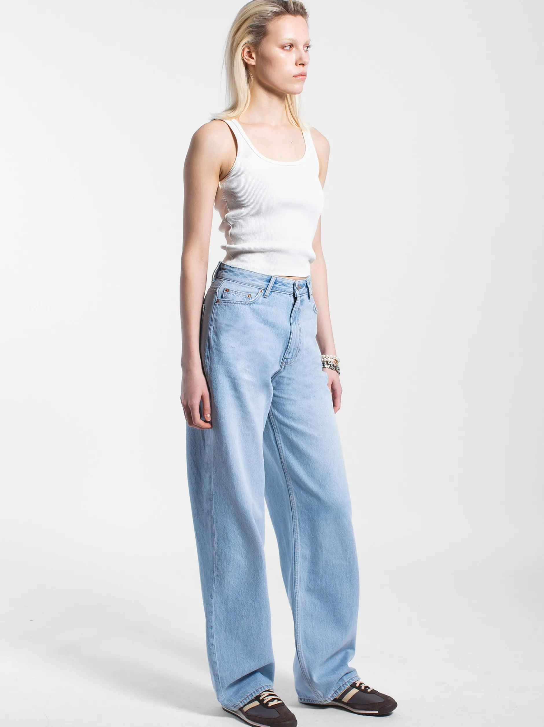 Dr. Denim Damen Jeans – Donna High Relaxed Jeans in bleached