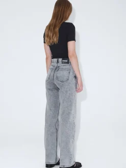 Dr. Denim Damen Jeans – Echo High Straight in schwarz