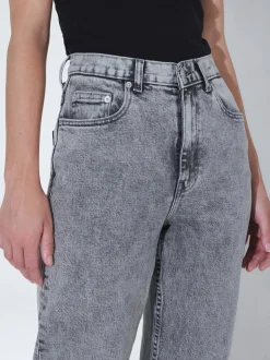 Dr. Denim Damen Jeans – Echo High Straight in schwarz
