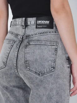 Dr. Denim Damen Jeans – Echo High Straight in schwarz