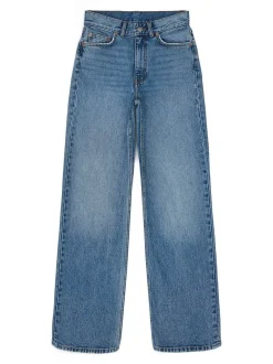 Dr. Denim Damen Jeans – Echo High Straight in medium stone