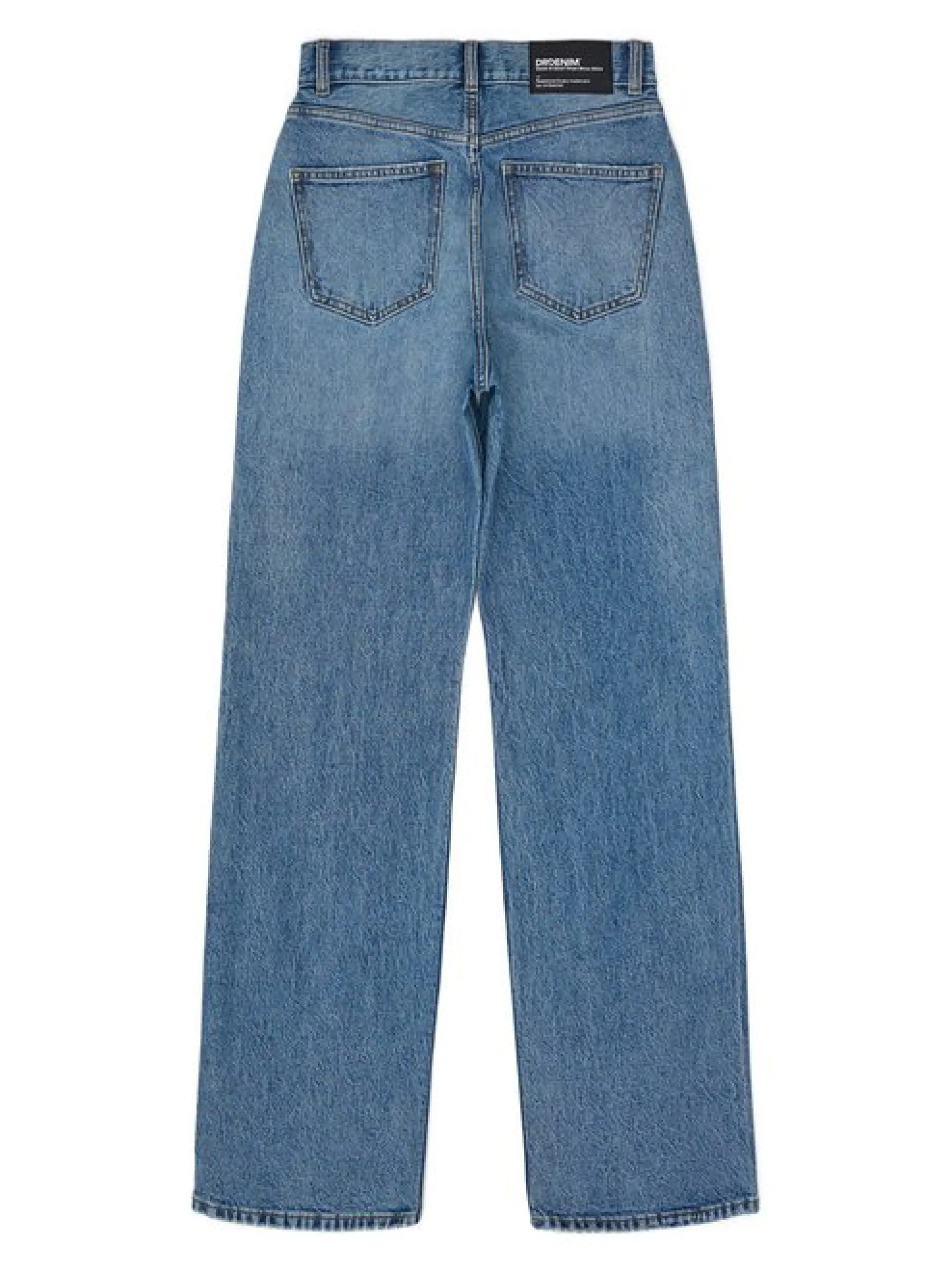 Dr. Denim Damen Jeans – Echo High Straight in medium stone