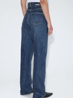 Dr. Denim Damen Jeans – Echo High Straight in denim