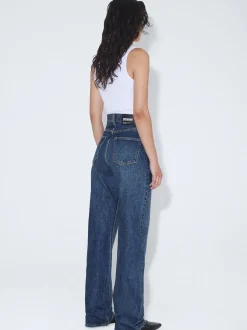 Dr. Denim Damen Jeans – Echo High Straight in denim