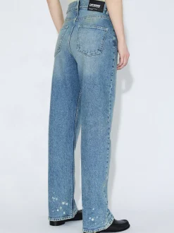 Dr. Denim Damen Jeans – Echo High Straight in light stone