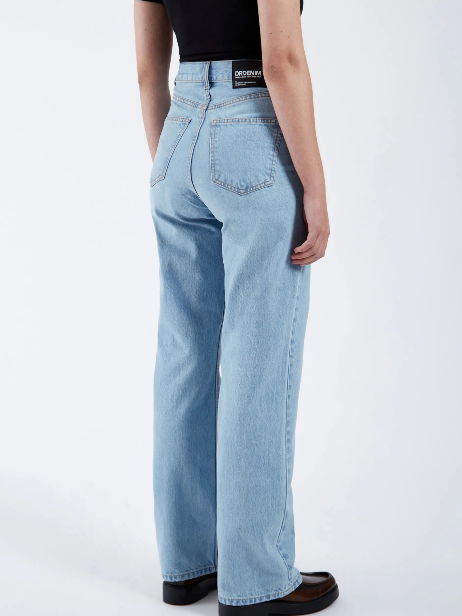 Dr. Denim Damen Jeans – Echo High Straight in bleached