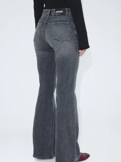 Dr. Denim Damen Jeans – Elba Mid Bootcut in grau