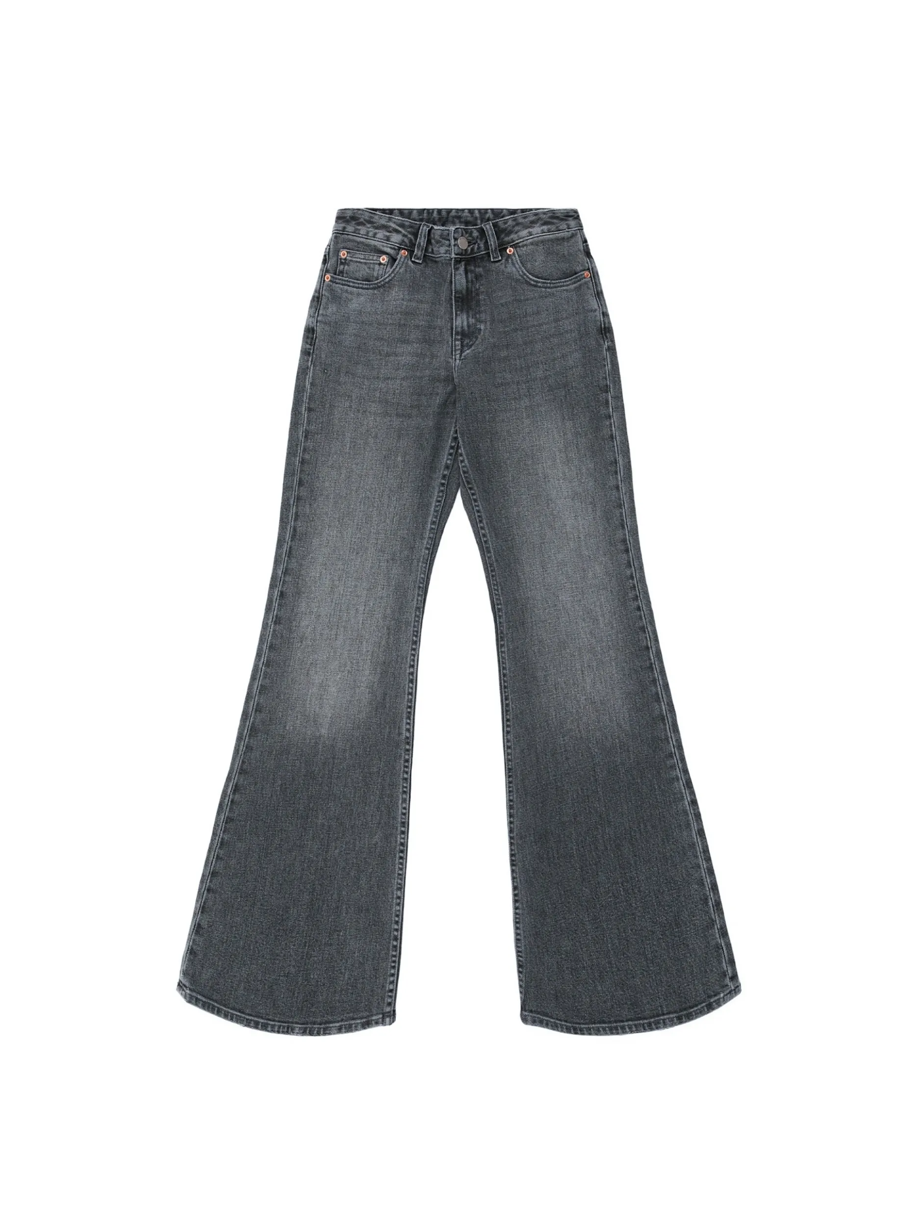 Dr. Denim Damen Jeans – Elba Mid Bootcut in grau