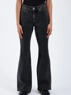 Dr. Denim Damen Jeans – Elba Mid Bootcut in schwarz