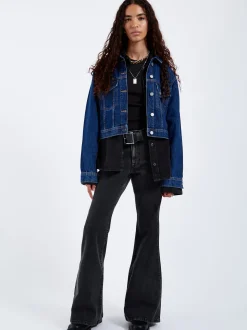 Dr. Denim Damen Jeans – Elba Mid Bootcut in schwarz