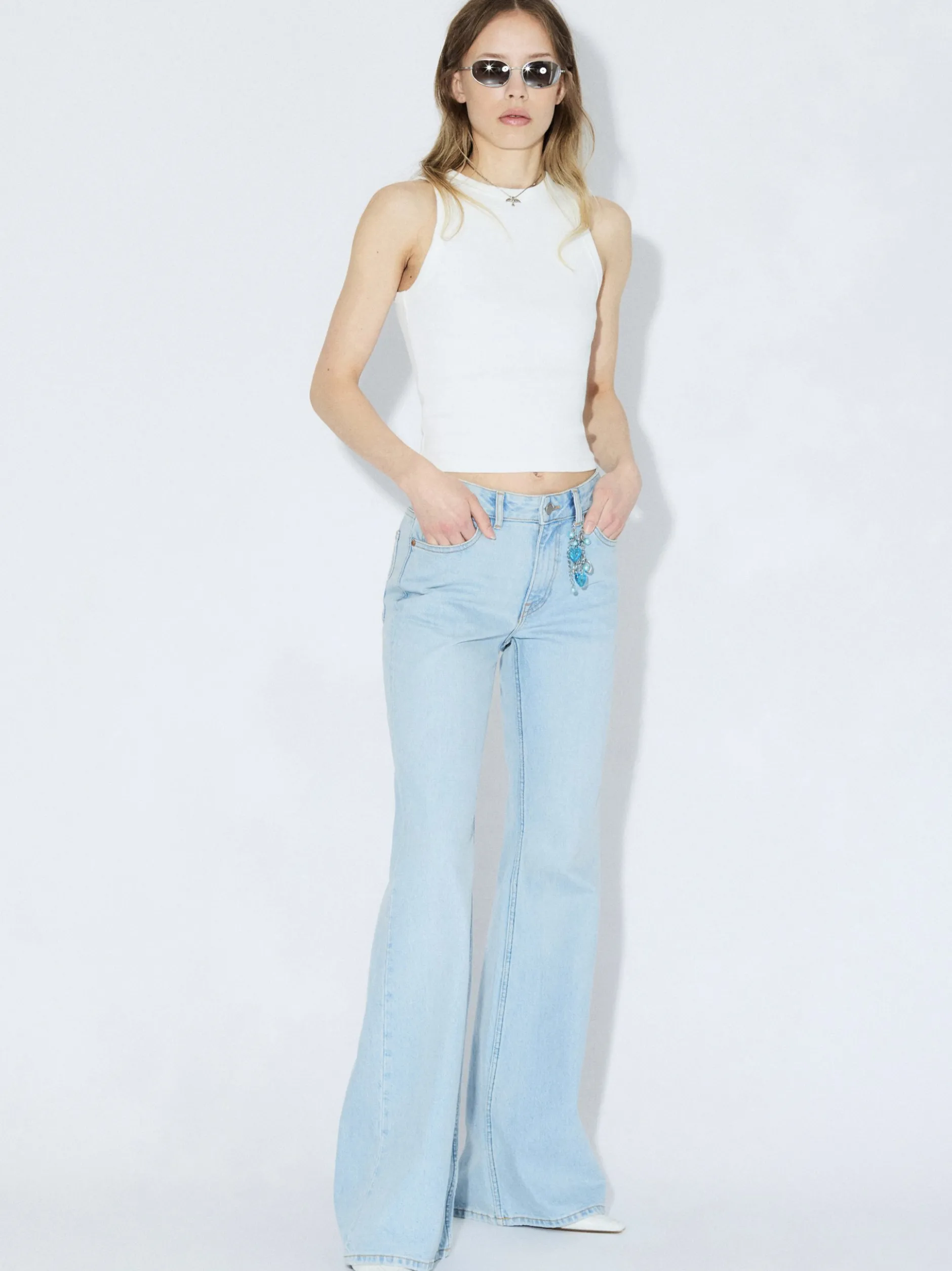 Dr. Denim Damen Jeans – Elba Mid Bootcut in bleached
