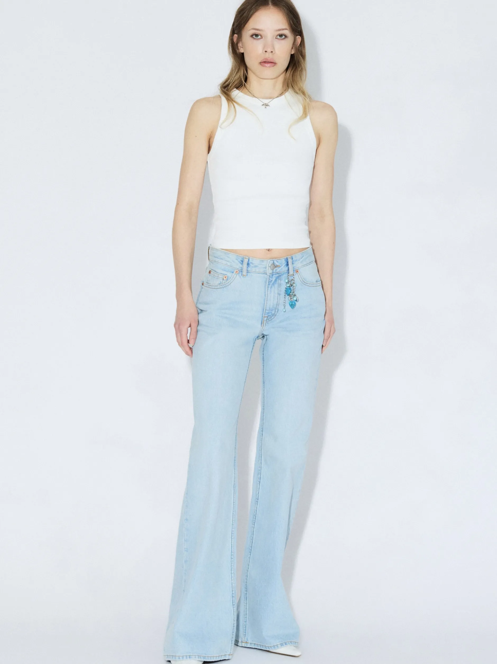 Dr. Denim Damen Jeans – Elba Mid Bootcut in bleached