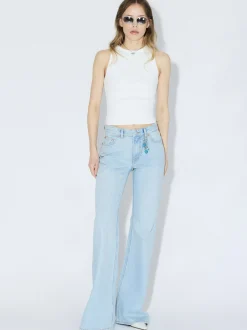 Dr. Denim Damen Jeans – Elba Mid Bootcut in bleached
