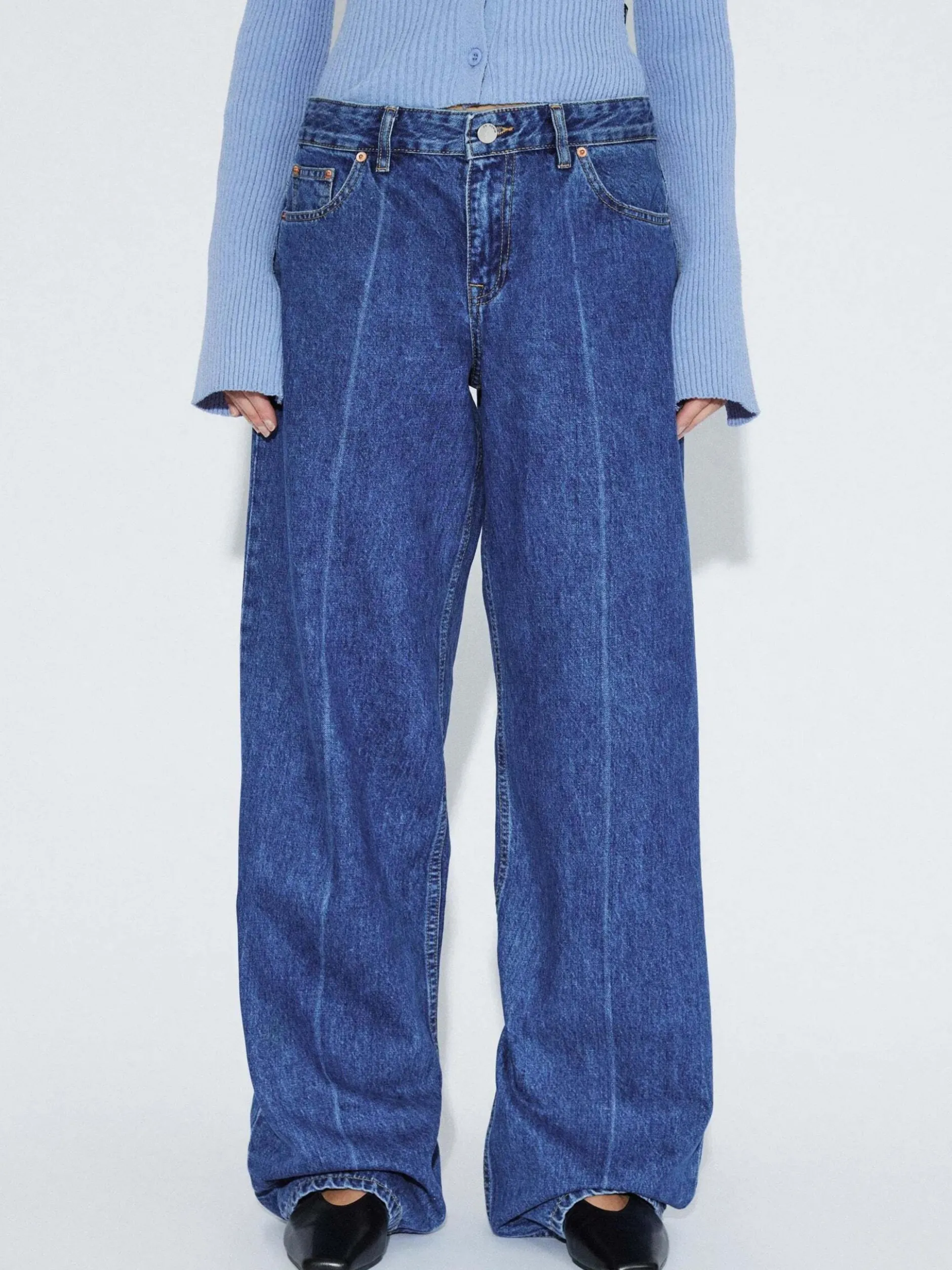Dr. Denim Damen Jeans – Hill Low Relaxed Jeans in medium stone
