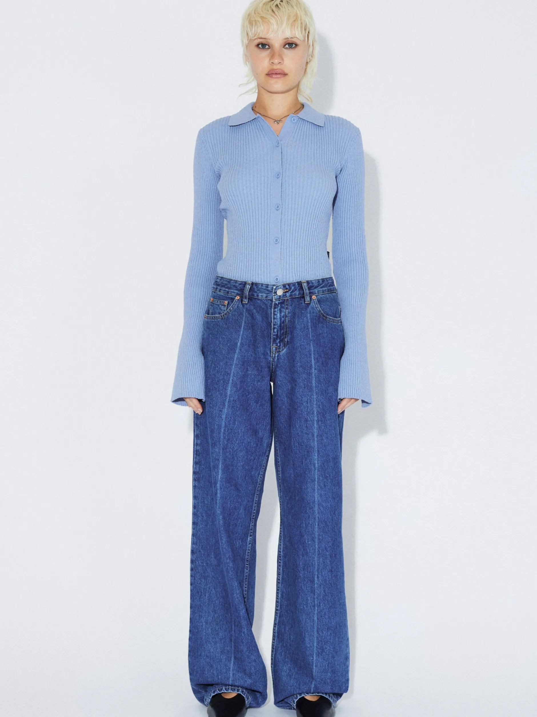 Dr. Denim Damen Jeans – Hill Low Relaxed Jeans in medium stone