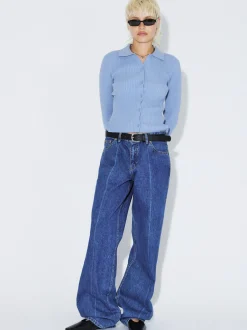 Dr. Denim Damen Jeans – Hill Low Relaxed Jeans in medium stone