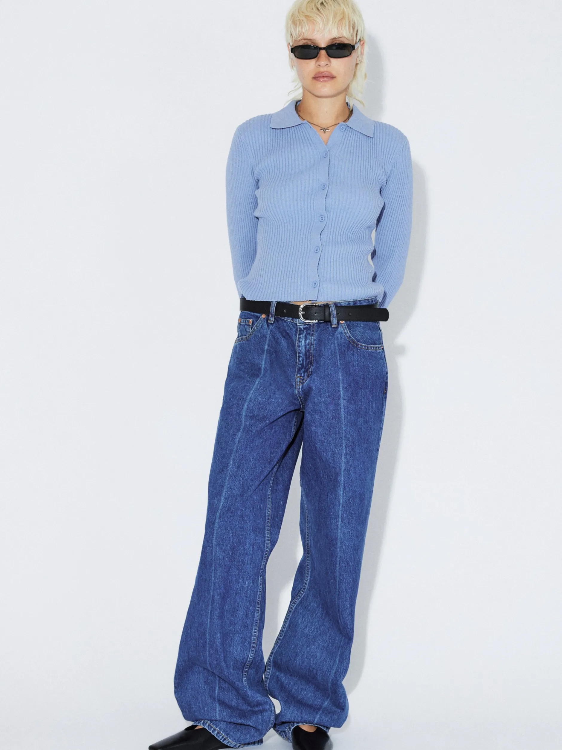 Dr. Denim Damen Jeans – Hill Low Relaxed Jeans in medium stone
