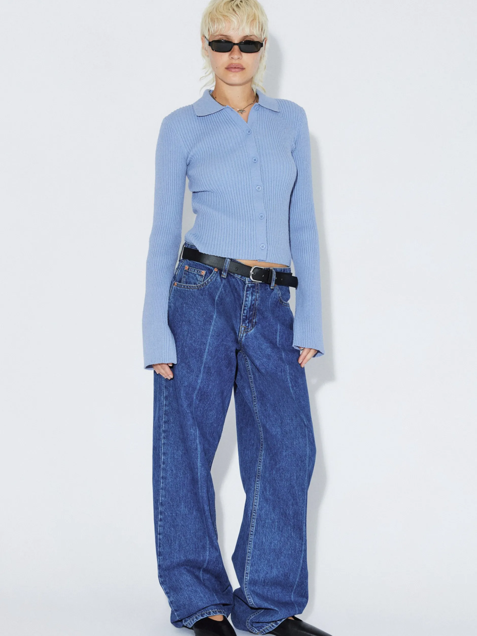 Dr. Denim Damen Jeans – Hill Low Relaxed Jeans in medium stone