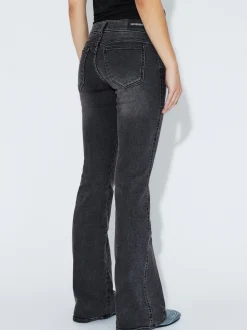 Dr. Denim Damen Jeans – Kily Low Bootcut in grau