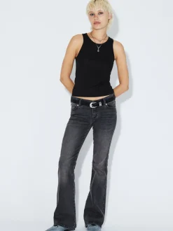 Dr. Denim Damen Jeans – Kily Low Bootcut in grau