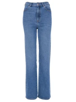 Dr. Denim Damen Jeans - Moxy High Straight in light stone