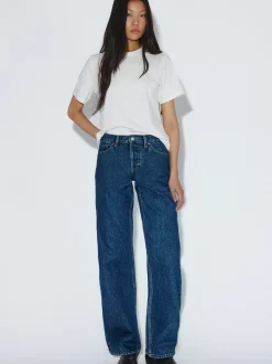 Dr. Denim Damen Jeans – Nika Mid Straight in denim