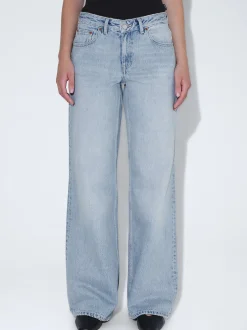 Dr. Denim Damen Jeans – Rhue Low Wide Jeans in bleached
