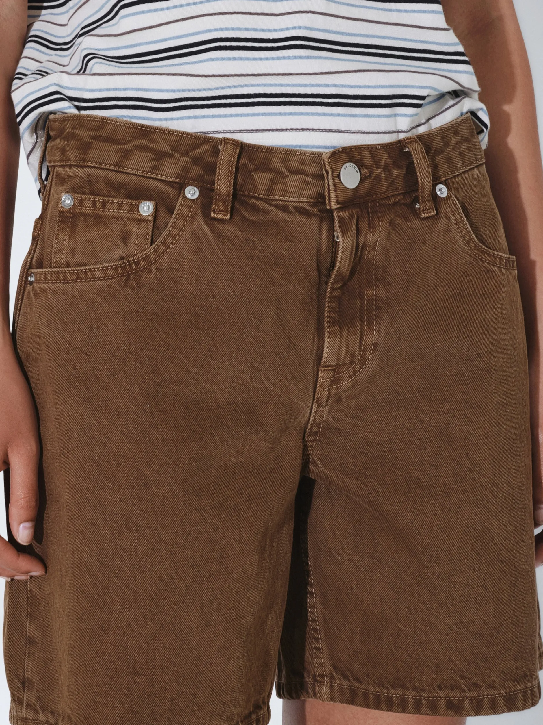 Dr. Denim Damen Shorts - Hill in braun
