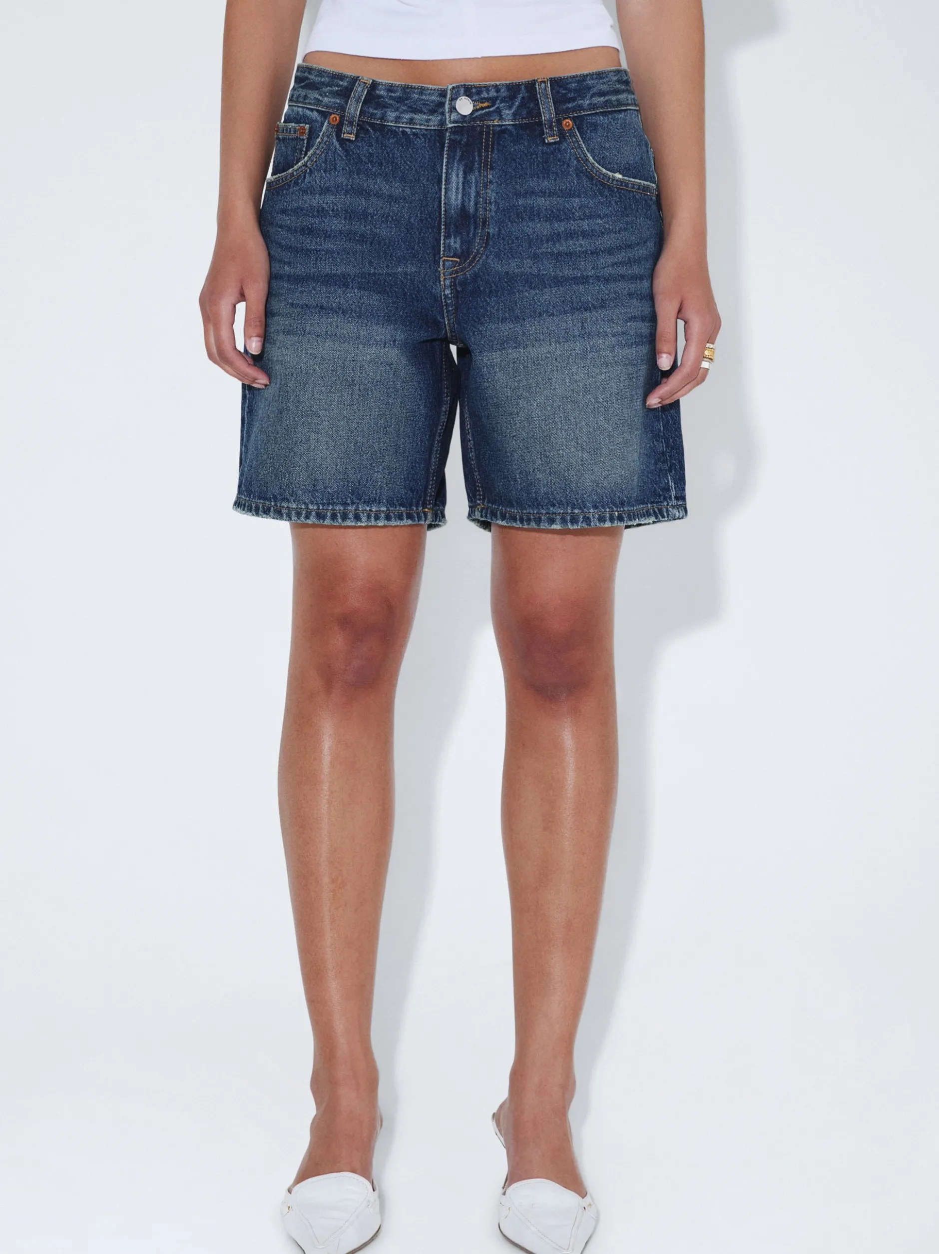 Dr. Denim Damen Shorts - Hill in denim
