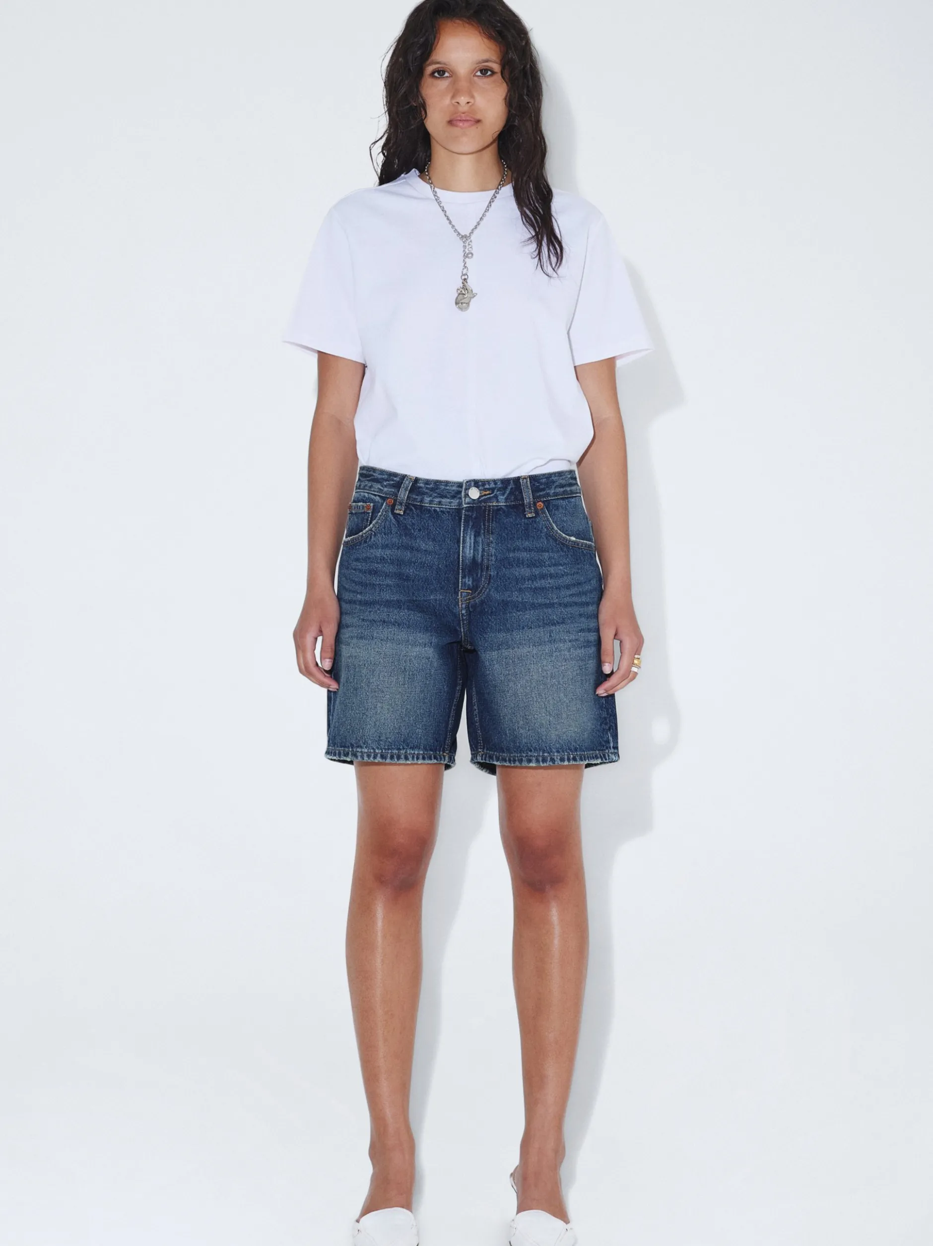 Dr. Denim Damen Shorts - Hill in denim