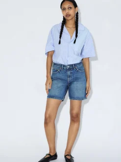 Dr. Denim Damen Shorts - Hill in medium stone