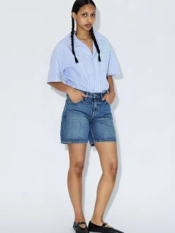 Dr. Denim Damen Shorts - Hill in medium stone