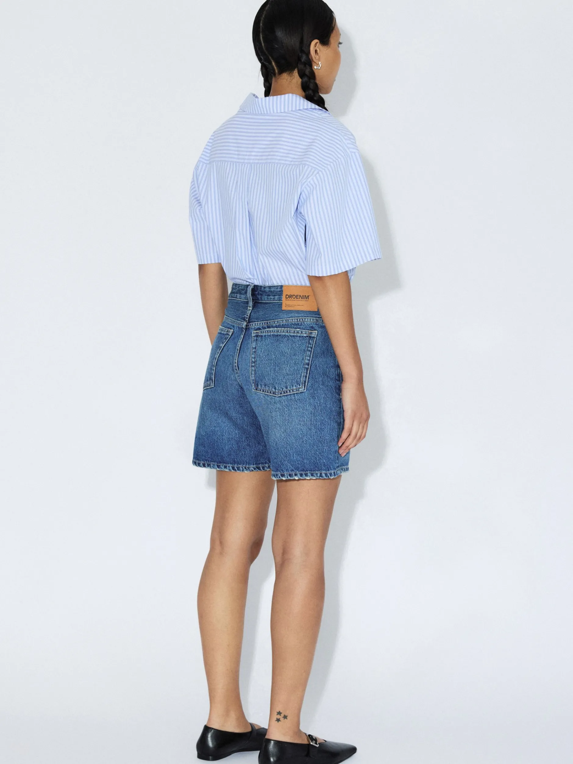 Dr. Denim Damen Shorts - Hill in medium stone