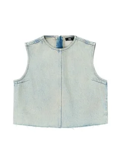 Dr. Denim Damen Top – Erin Top in bleached