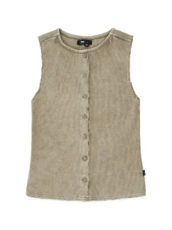 Dr. Denim Damen Top – Lilja Rib in beige