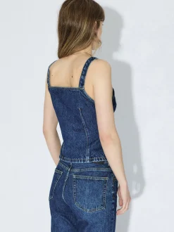 Dr. Denim Damen Top – Niamh in denim