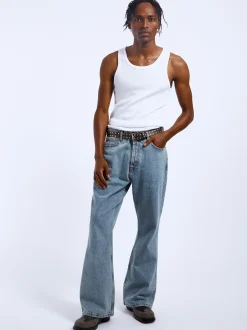 Dr. Denim Herren Jeans - Rift Wide Bootcut in light stone