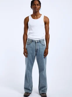 Dr. Denim Herren Jeans - Rift Wide Bootcut in light stone