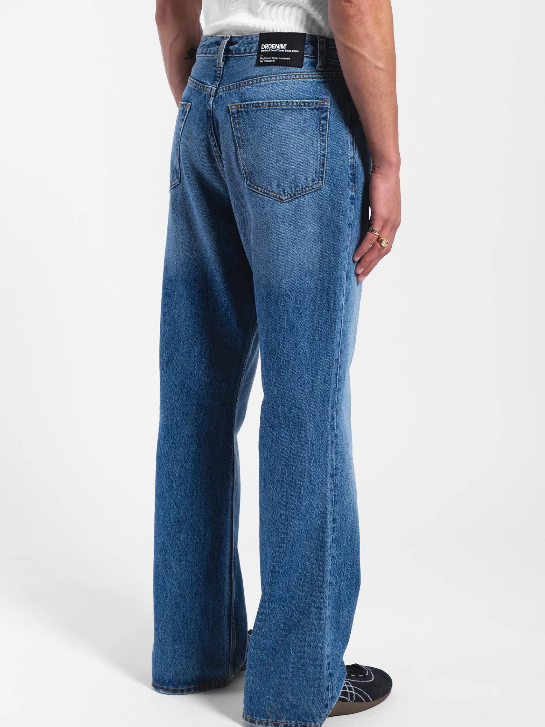 Dr. Denim Herren Jeans - Rift Wide Bootcut in medium stone