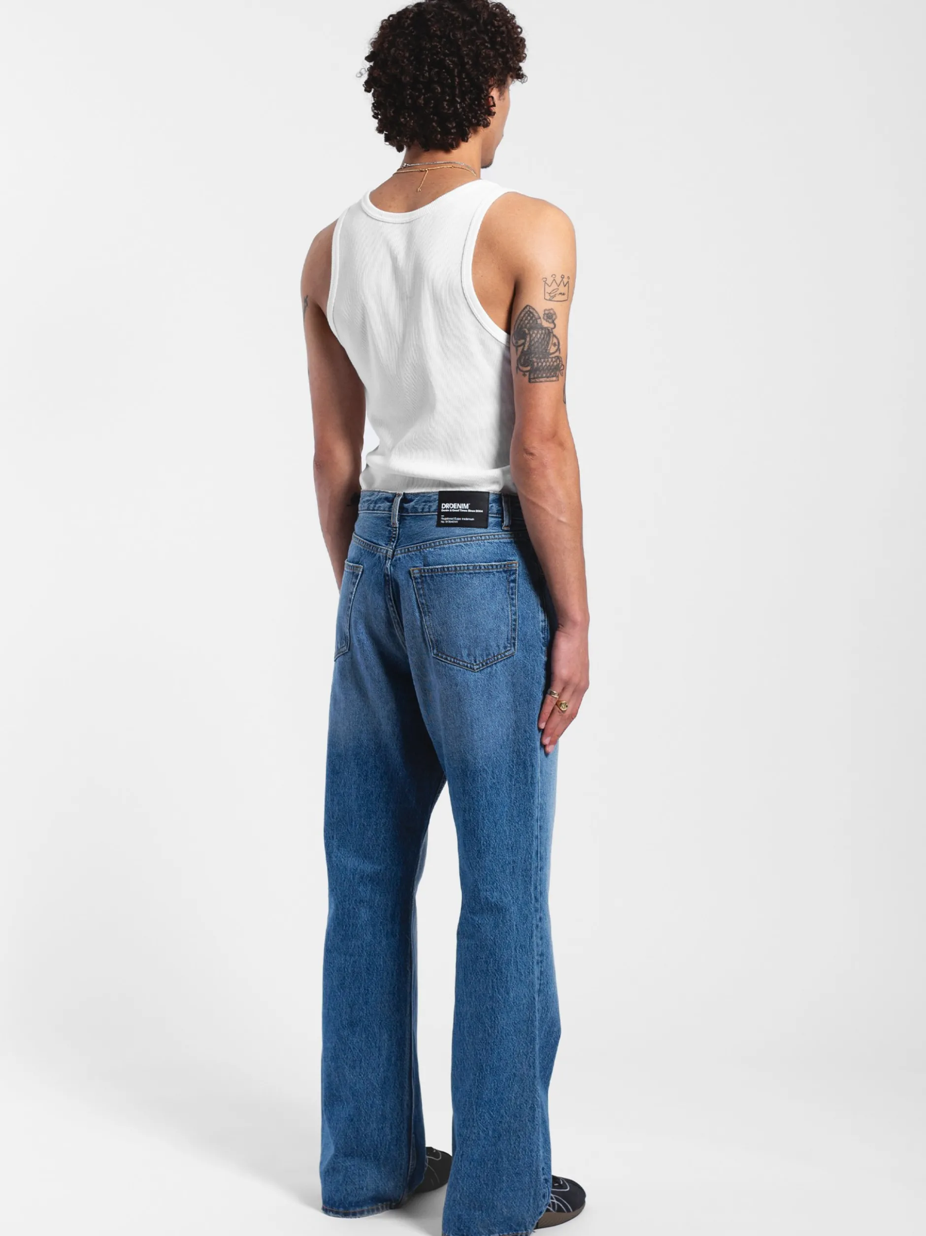 Dr. Denim Herren Jeans - Rift Wide Bootcut in medium stone